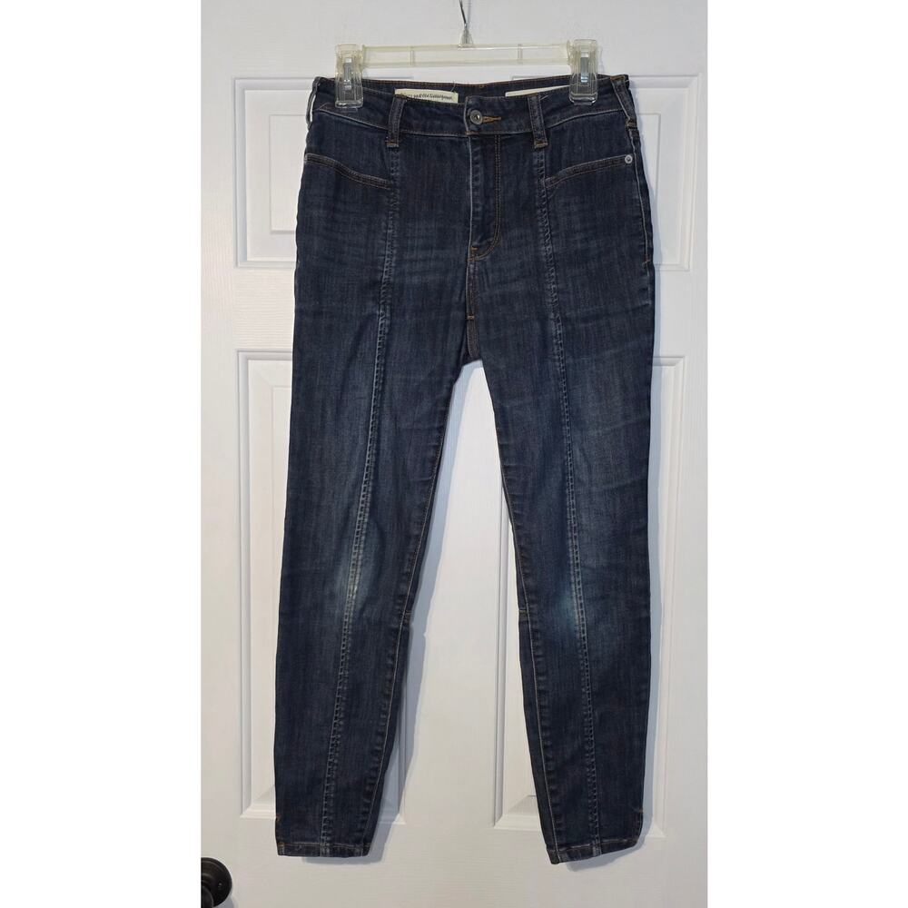 Seamed High Rise Denim Legging Anthro Pilcro and the Letterpress Woman's Size 27